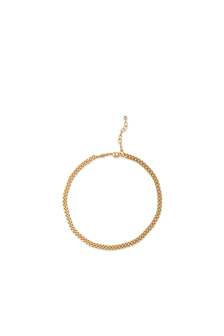 jacquie aiche x toc ines anklet in gold