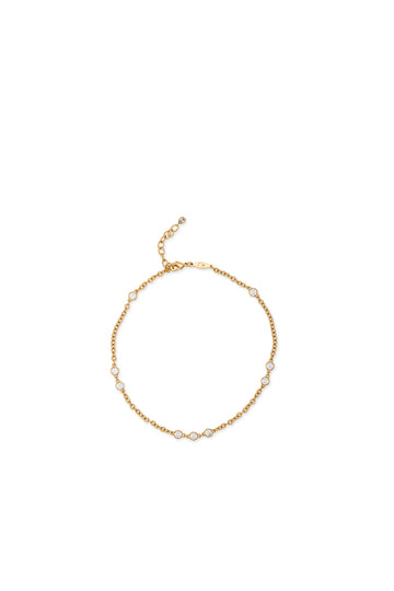 jacquie aiche x toc mila anklet in gold