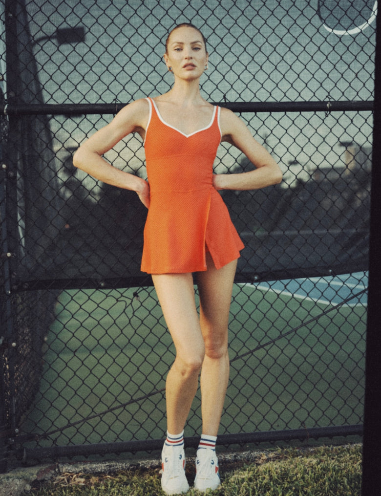 toc x lvr tennis dress in love