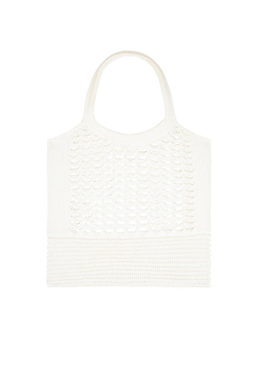 pitcher bag in white